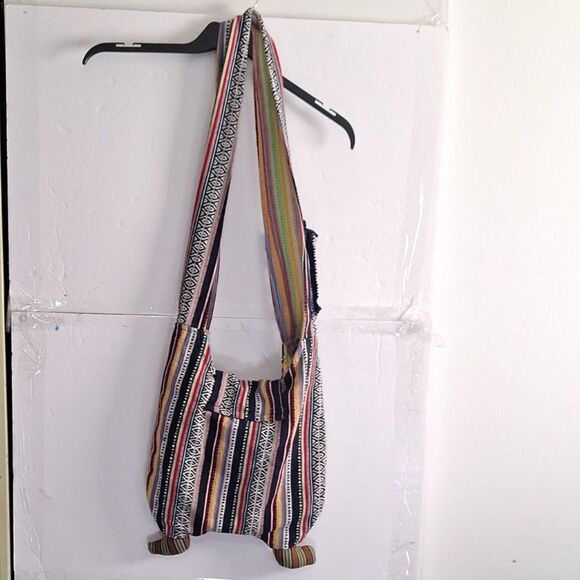 Women's Hobo Crossbody Shoulder Bag Owl Bohemian Slouchy Colorful Unique - Picture 12 of 12